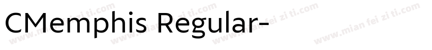 CMemphis Regular字体转换